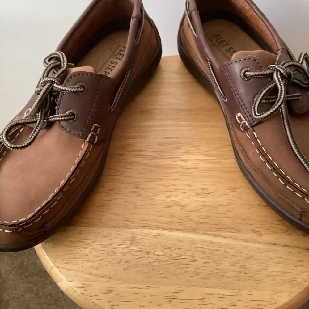 Men's Brown Leather Boat Shoes